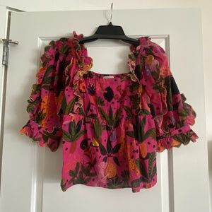 Farm Rio Pineapple Top Size Small